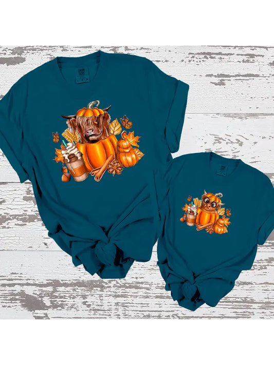 Cow Pumpkin Thanksgiving Tees