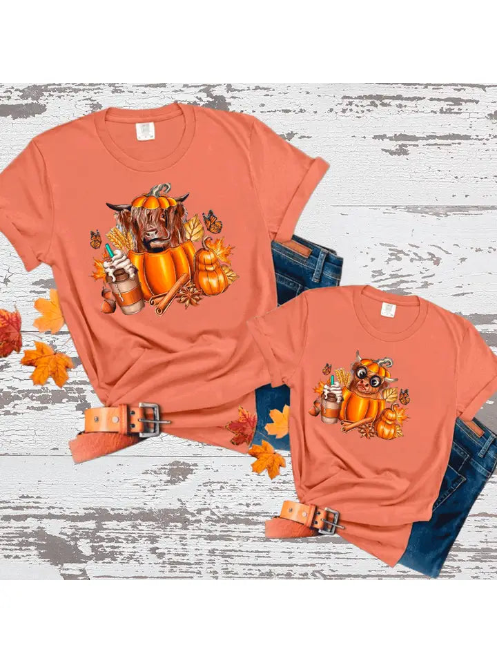 Cow Pumpkin Thanksgiving Tees